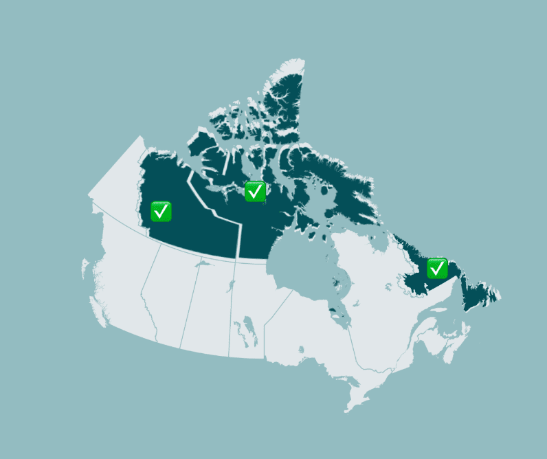 As of March 2025, Newfoundland and Labrador, Nunavut and Northwest Territories have phased out desflurane
